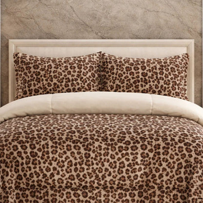 Comforter 4 Pcs Set Savanna Signature Top Fitted Poly Bag - Bronze colour