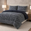 Comforter 4 Pcs Set Savanna Signature Top Fitted Poly Bag - Gray Colour