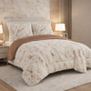 Comforter 4 Pcs Set Savanna Signature Top Fitted Poly Bag - Beige Colour