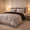 Comforter 6 Pcs Set Prime Rest Poly Bag - Dark Walnut Colour