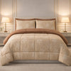Comforter 6 Pcs Set Prime Rest Poly Bag - Taupe Colour