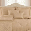 Comforter 9 Pcs Set Honey Weave Luxe Poly Bag - Beige Colour