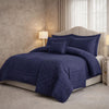 Comforter 9 Pcs Set Honey Weave Luxe Poly Bag - Midnight Plum Colour