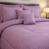 Comforter 9 Pcs Cotton Craft Textura Set Poly Bag - Purple Colour