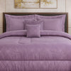 Comforter 9 Pcs Cotton Craft Textura Set Poly Bag - Purple Colour