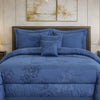 Comforter 9 Pcs Cotton Craft Textura Set Poly Bag - Blue Colour