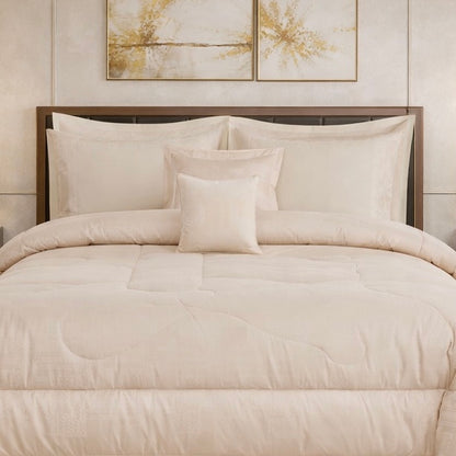 Comforter 9 Pcs Cotton Craft Textura Set Poly Bag - Oatmeal Colour