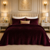 Crest Cashmere Fleece Blanket King Size - Charcoal Rose Colour