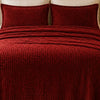 Crest Cashmere Fleece Blanket King Size - Maroon Colour