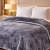 Drift Atlanta Double Bed Cloudy 2 Ply Blanket In Poly - Shadow Slate Colour