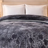 Drift Atlanta Double Bed Cloudy 2 Ply Blanket In Poly - Shadow Slate Colour