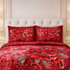 Estella Signature 3 Pcs Bed Spread Set Box - Ruby Red Colour