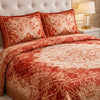 Estella Signature 3 Pcs Bed Spread Set Box - Rust Red Colour