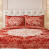 Estella Signature  3 Pcs Bed Spread Set Box - Rust Red Colour