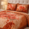 Estella Signature 3 Pcs Bed Spread Set Box - Rust Orange Colour