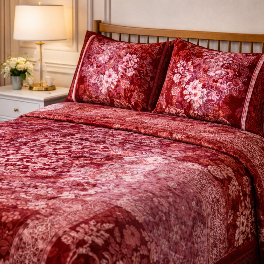 Florent Weave Cloud 4  PCS Bed Spread Cloudy Set Box - Checkered Color
