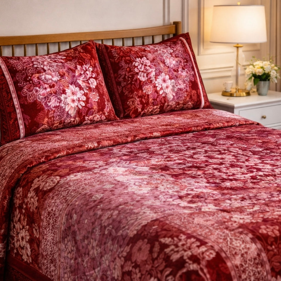 Florent Weave Cloud 4  PCS Bed Spread Cloudy Set Box - Checkered Color