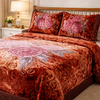 Florent Weave Cloud 4 Pcs Bed Spread Cloudy Set Box - Brown Colour