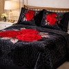 Florent Weave Cloud 4 Pcs Bed Spread Cloudy Set Box - Black Colour