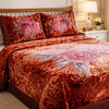 Florent Weave Cloud 4 Pcs Bed Spread Cloudy Set Box - Brown Colour