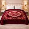 Florent Weave Double Bed 2 Ply Blanket in Poly Bag - Crimson Heirloom Colour