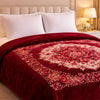Florent Weave Double Bed 2 Ply Blanket in Poly Bag - Ruby Red Colour