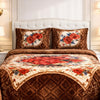 Floridian Weave 4  PCS Bed Spread Set  Box - Burnt Orange Colour