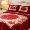 Floridian Weave 4 Pcs Bed Spread Set Box - Mahroon Colour