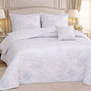 Gold Living Signature Quilted 5 Pcs Bed Spread Set Poly Bag - White Colour