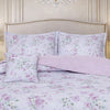 Gold Living Signature Quilted 5 Pcs Bed Spread Set Poly Bag - Light Pink Colour