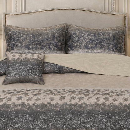 Gold Living Signature Quilted 5 Pcs Bed Spread Set Poly Bag - Multicolor