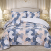 Gold Living Signature Quilted 5 Pcs Bed Spread Set Poly Bag - Blue Colour
