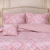 Gold Living Signature Quilted 5 Pcs Bed Spread Set Poly Bag - Pink Colour