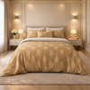 Gold Living Signature 5 Pcs Fitted Bed Sheet Set Poly Bag - Bronze Colour