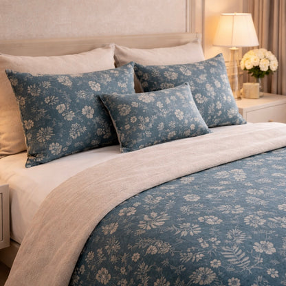 Gold Living Signature 5 Pcs Fitted Bed Sheet Set Poly Bag - Midnight Navy Colour