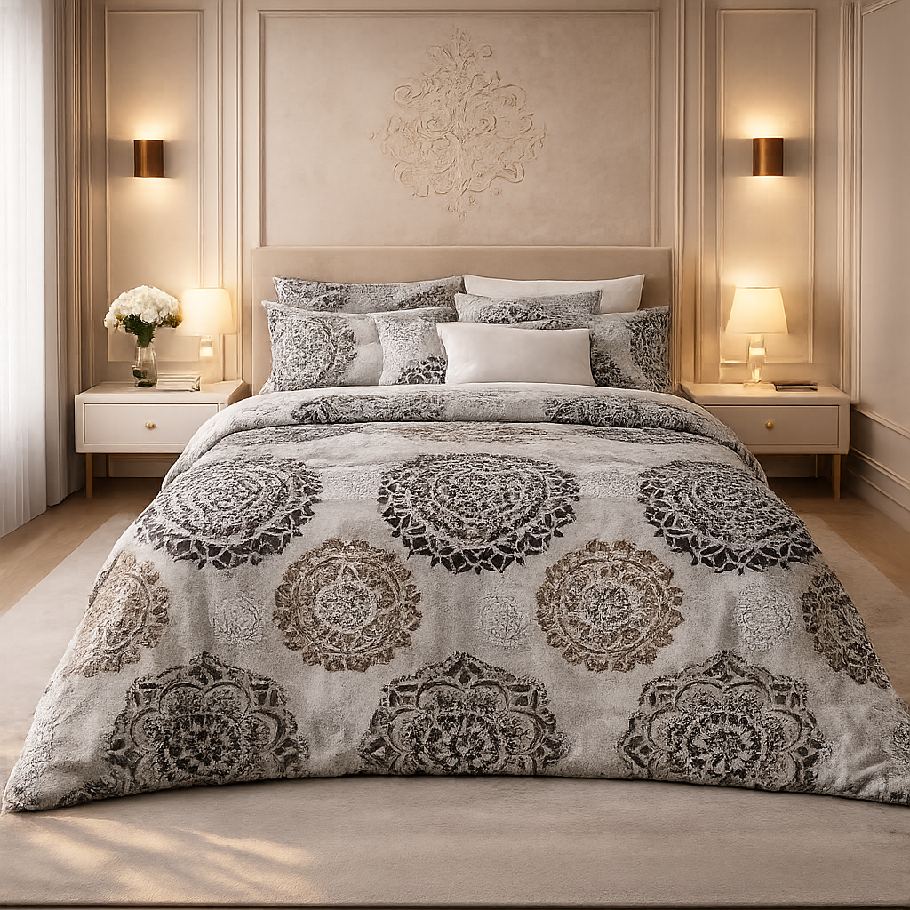 Gold Living Signature 3 Pcs Bed Sheet Set - Greige Colour