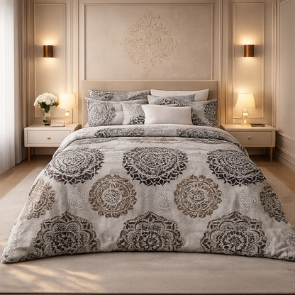 Gold Living Signature 3 Pcs Bed Sheet Set - Greige Colour