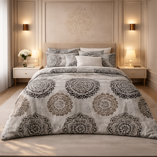 Gold Living Signature 3 Pcs Bed Sheet Set - Greige Colour