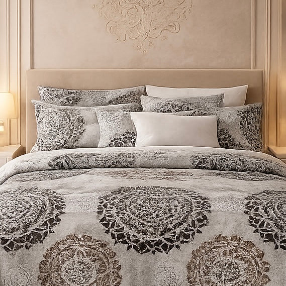 Gold Living Signature 3 Pcs Bed Sheet Set - Greige Colour