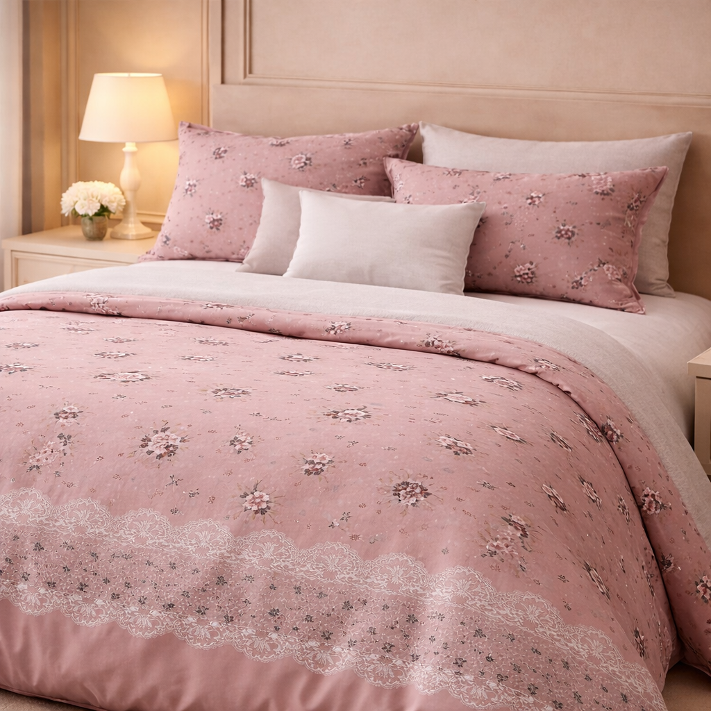 Gold Living Signature 3 Pcs Bed Sheet Set - Pink Colour
