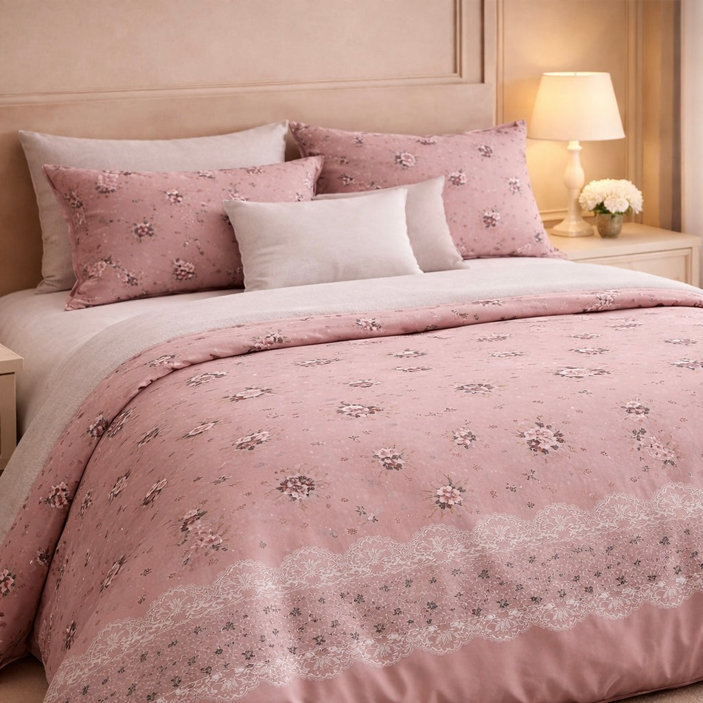 Gold Living Signature 3 Pcs Bed Sheet Set - Pink Colour