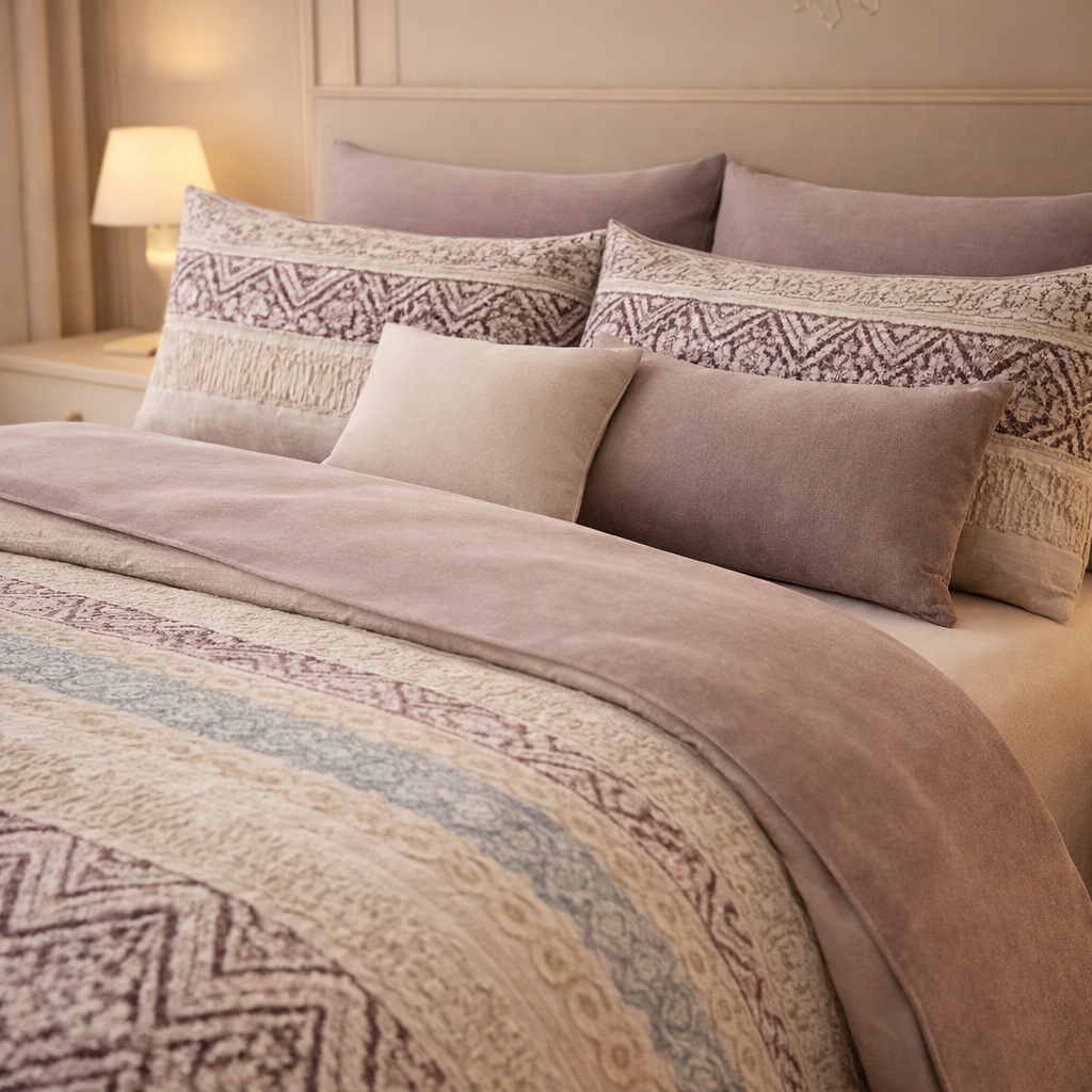 Gold Living Signature 3 Pcs Bed Sheet Set - Light Pink Colour