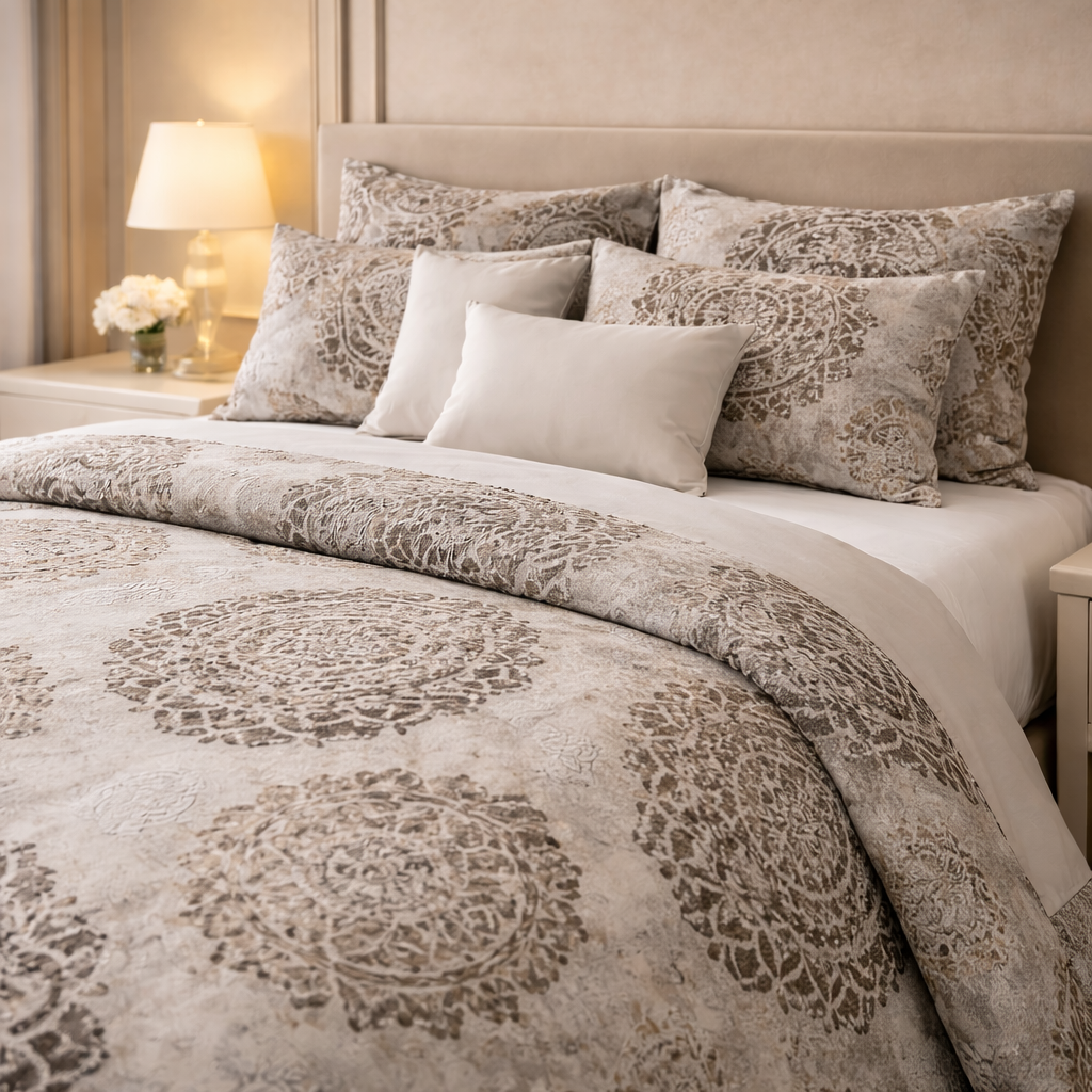Gold Living Signature 3 Pcs Bed Sheet Set - Greige Colour