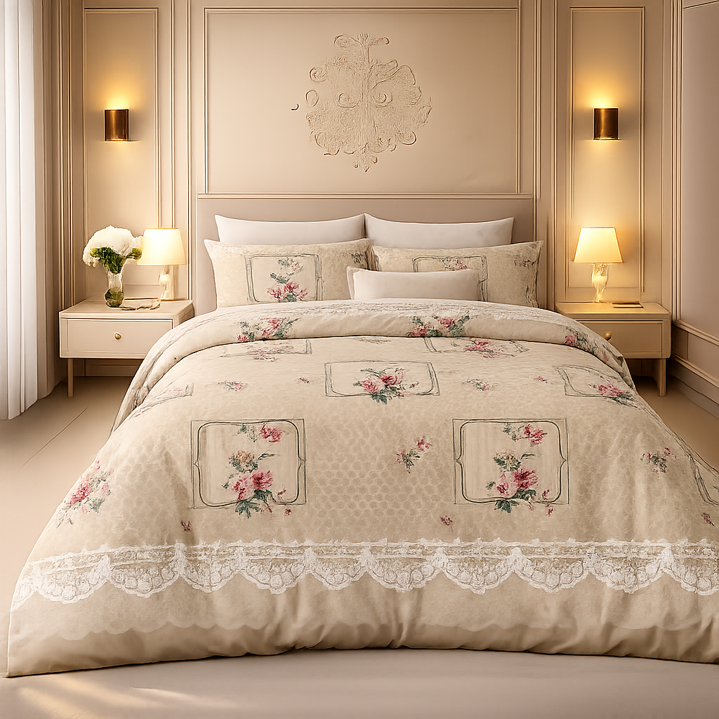 Gold Living Signature 3 Pcs Bed Sheet Set - Beige Colour
