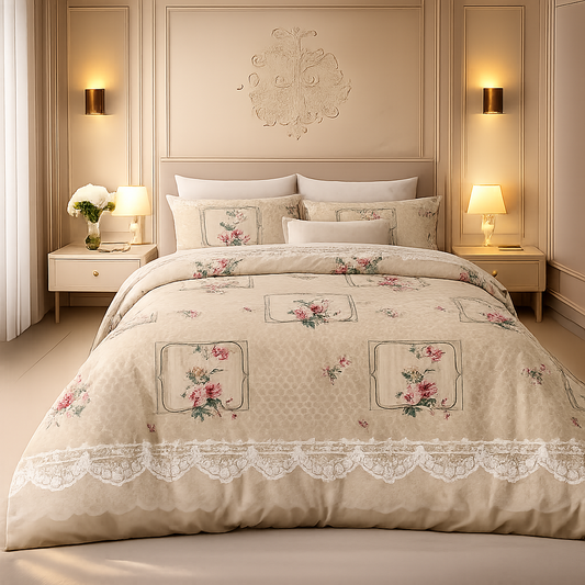 Gold Living Signature 3 Pcs Bed Sheet Set - Beige Colour
