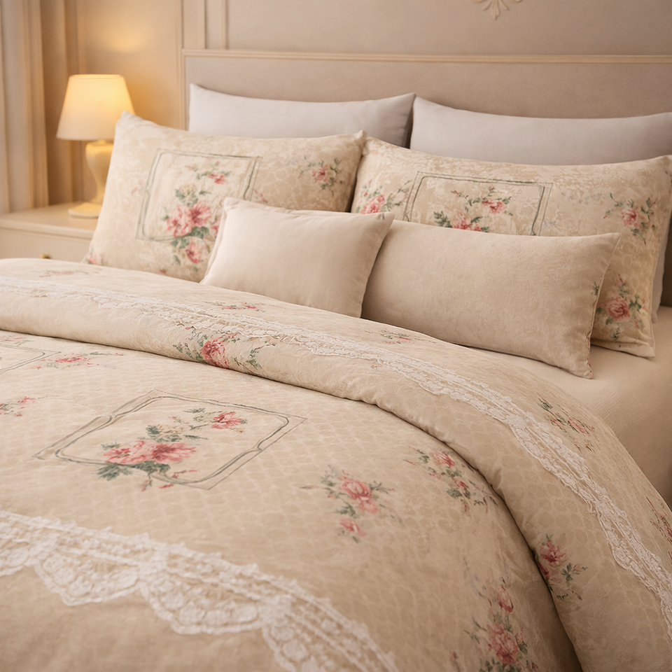 Gold Living Signature 3 Pcs Bed Sheet Set - Beige Colour