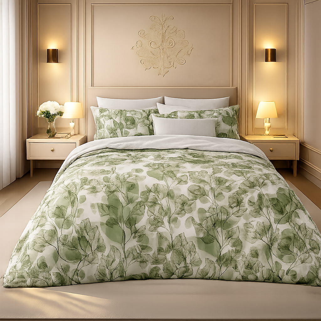Gold Living Signature 3 Pcs Bed Sheet Set - Light Green Colour
