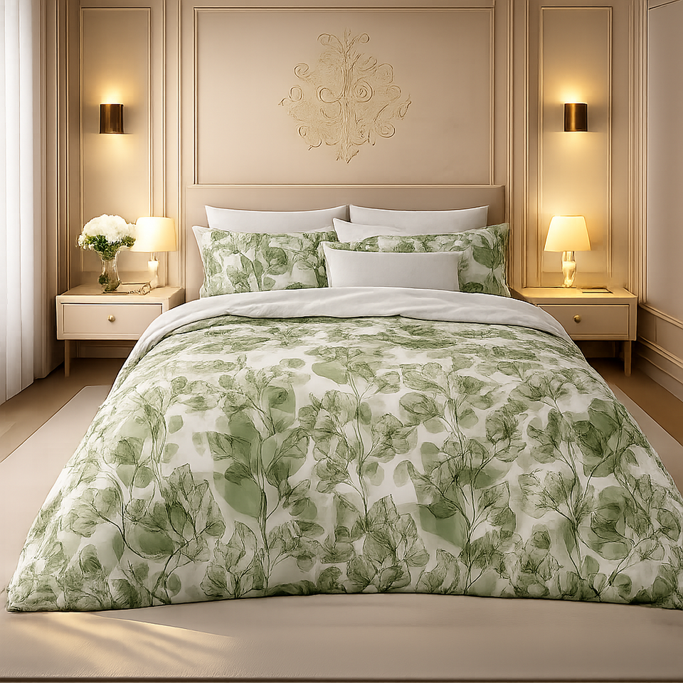Gold Living Signature 3 Pcs Bed Sheet Set - Light Green Colour