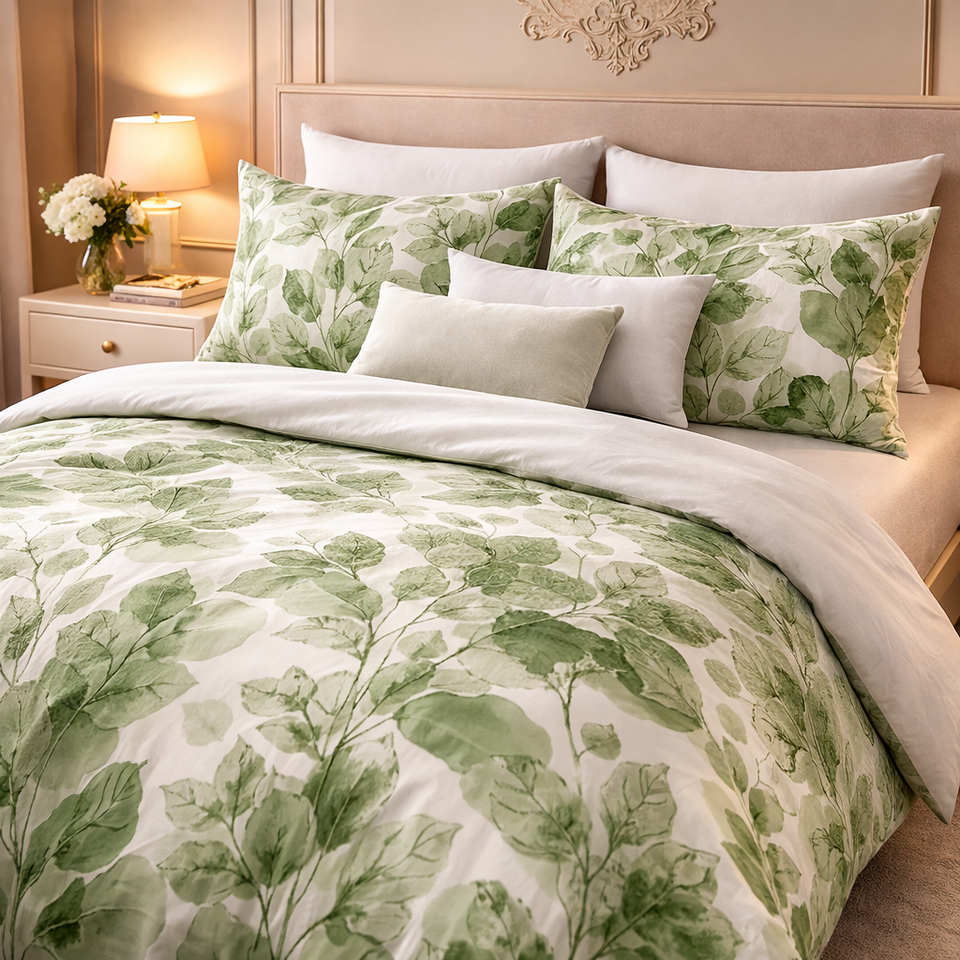 Gold Living Signature 3 Pcs Bed Sheet Set - Light Green Colour