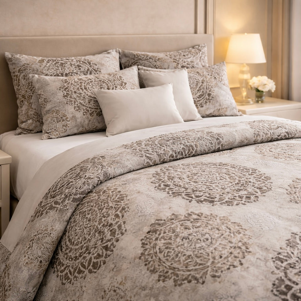 Gold Living Signature 3 Pcs Bed Sheet Set - Greige Colour